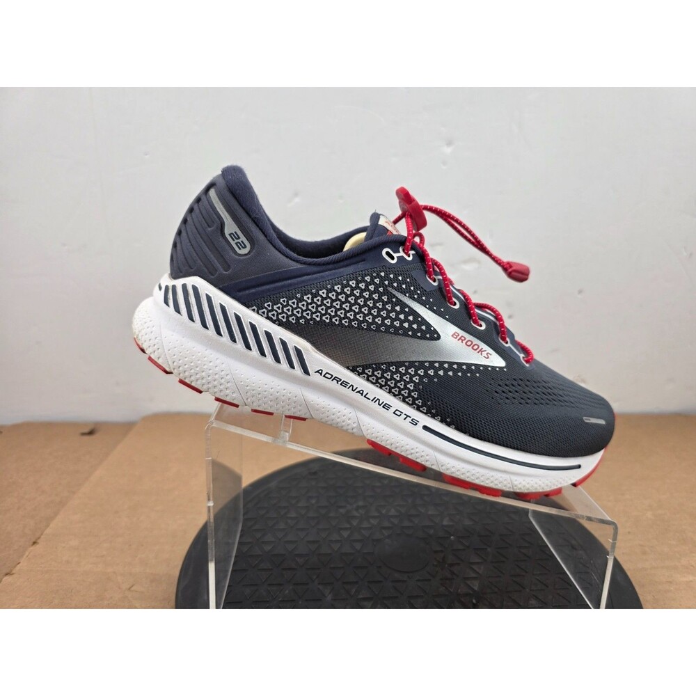 Brooks Adrenaline GTS 22 Men's Size 9 Wide 2E Blue White Running Shoes Sneakers
